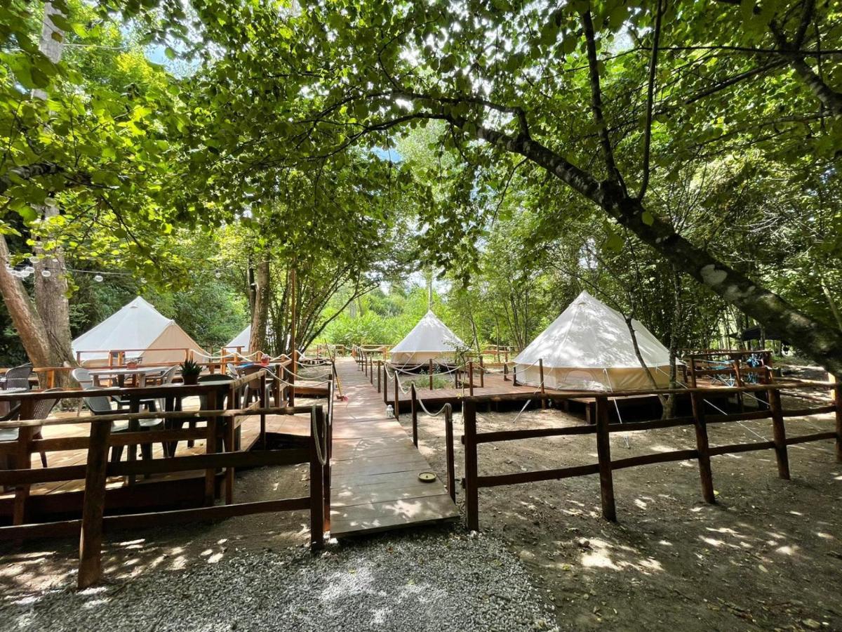 River Tribe Glamping Laino Borgo Exterior foto